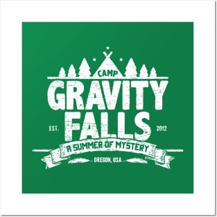 Camp Gravity Falls (worn look) Posters and Art